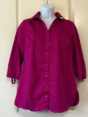 Chico's 3/4 Sleeve Top size 1 (Med)